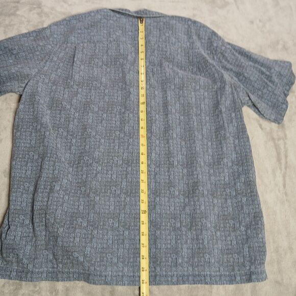 Lot Of 2 LL Bean Shirt Mens XL Loop Collar Bamboo Buttons Camp Aztec Inca Tribal - Picture 6 of 10